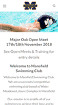 Mobile Screenshot of mansfieldswimmingclub.co.uk